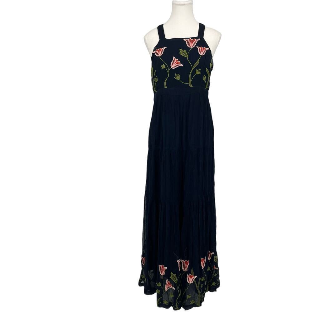 Floreat Black Floral Maxi Dress
